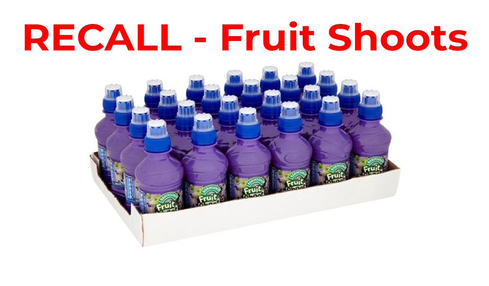 ISLE OF WIGHT PARENTS URGED TO CHECK THE CUPBOARDS OVER FRUIT SHOOT RECALL