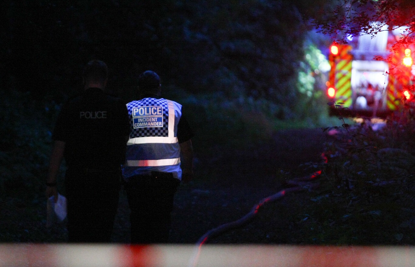 CARAVANS DESTROYED BY BLAZE IN SANDOWN