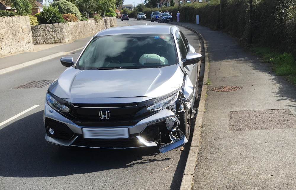 ELDERLY COUPLE CRASH INTO PARKED CAR IN COWES