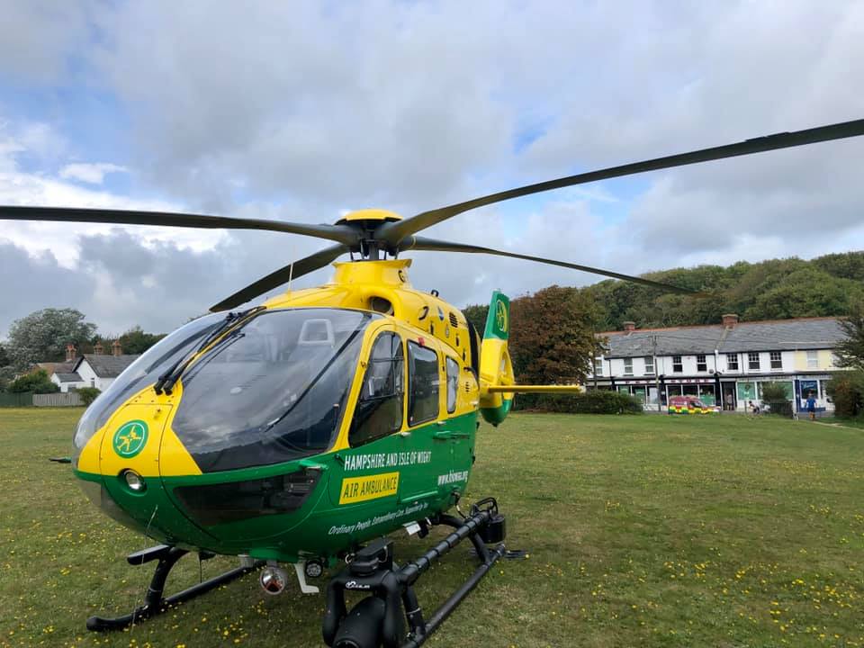 AIR AMBULANCE CALLED IN AS MOTORCYCLIST INJURED IN FRESHWATER