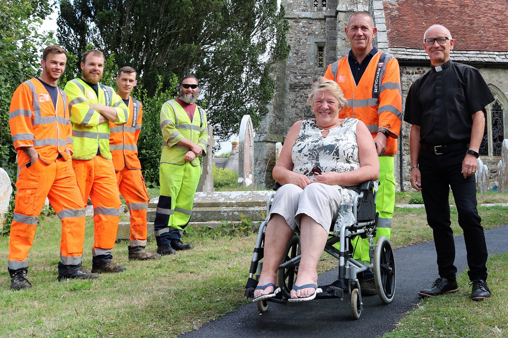 BRIGHSTONE CHURCH WELCOMES PATH IMPROVEMENTS
