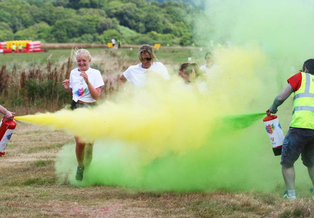 INFLATABLE RAINBOW RUN RAISES MORE THAN £27,000 FOR WESSEX CANCER TRUST