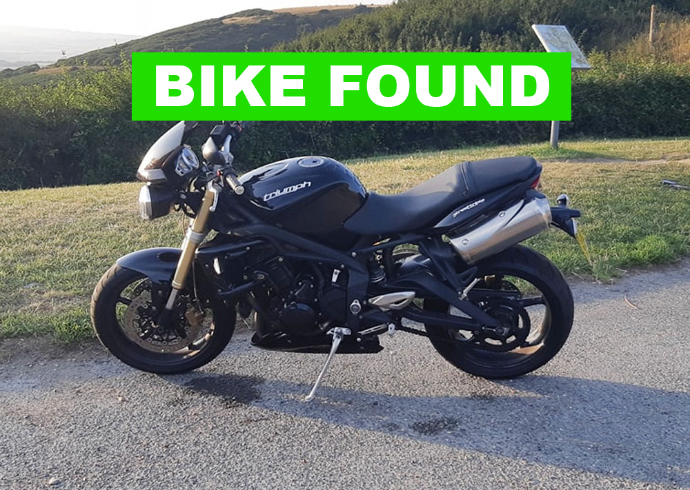 MOTORCYCLE TAKEN FROM CAR PARK IN NEWPORT