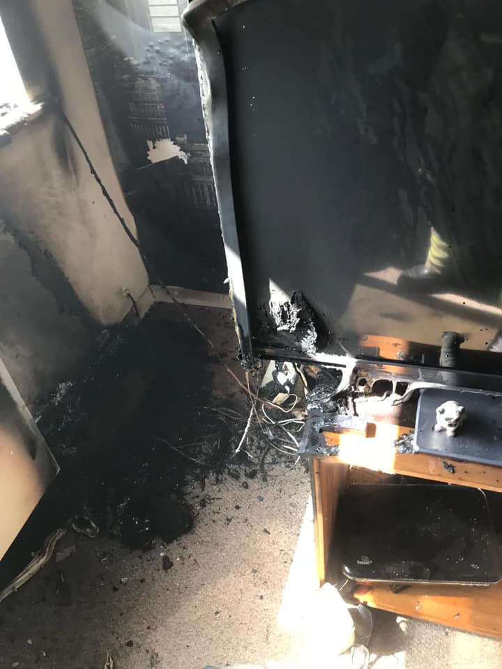 MAN TREATED FOR SMOKE INHALATION AFTER FLAT FIRE IN SHANKLIN