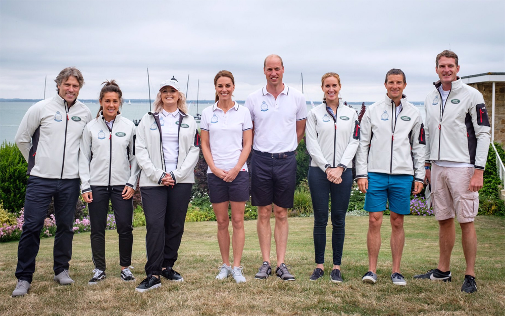 DUKE AND DUCHESS OF CAMBRIDGE IN KINGS CUP RACING OFF COWES
