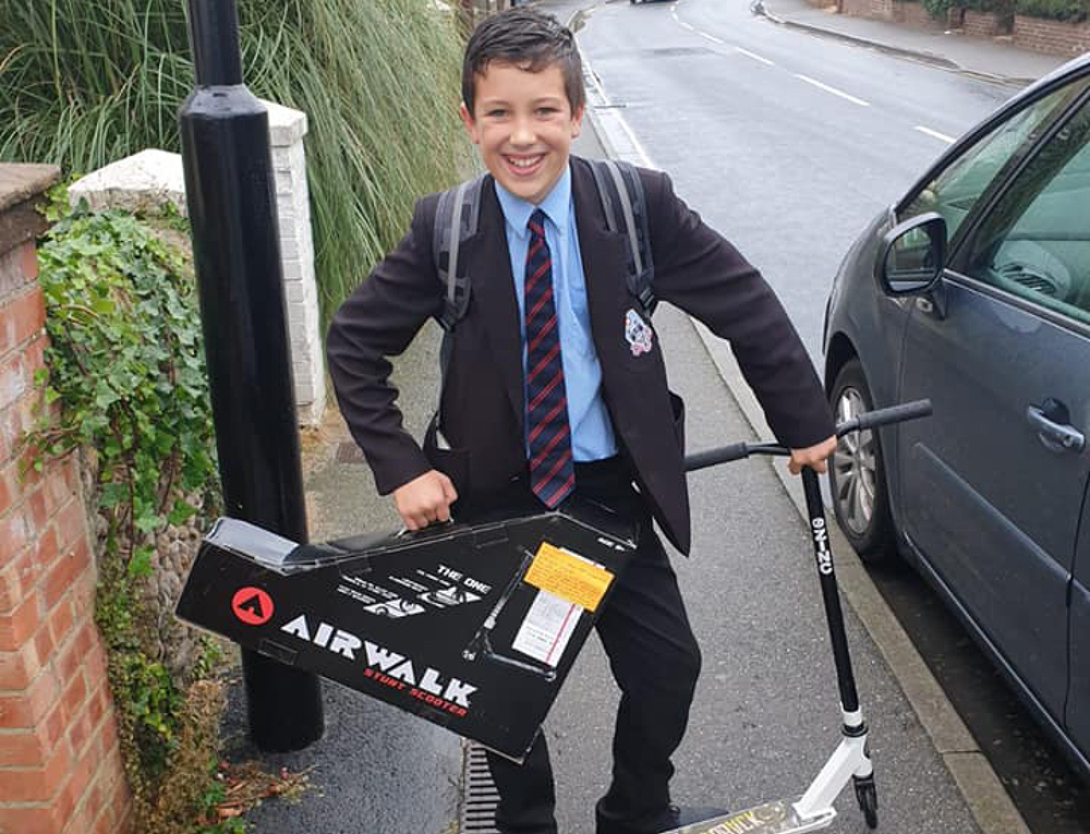 ‘FAITH IN HUMANITY RESTORED’ AS MYSTERY INDIVIDUAL REPLACES CHILD’S STOLEN SCOOTER