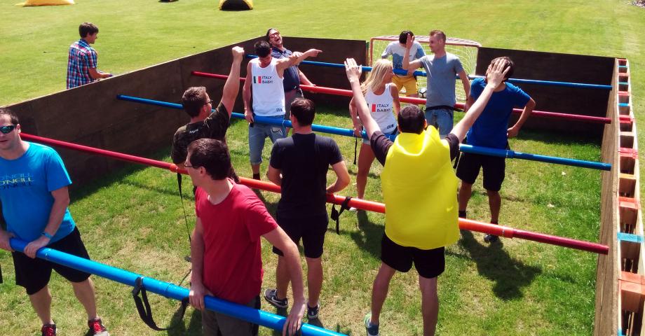 HUMAN TABLE FOOTBALL FOR ISLE OF WIGHT DAY