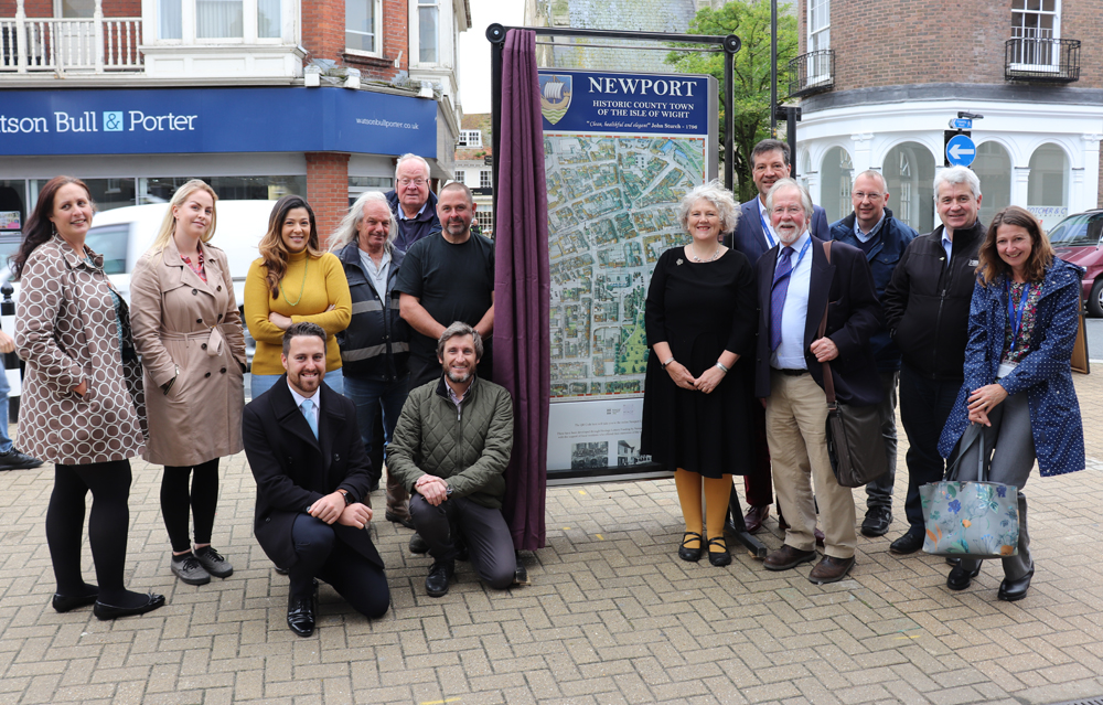 NEW TOWN MAP UNVEILED IN THE CENTRE OF NEWPORT