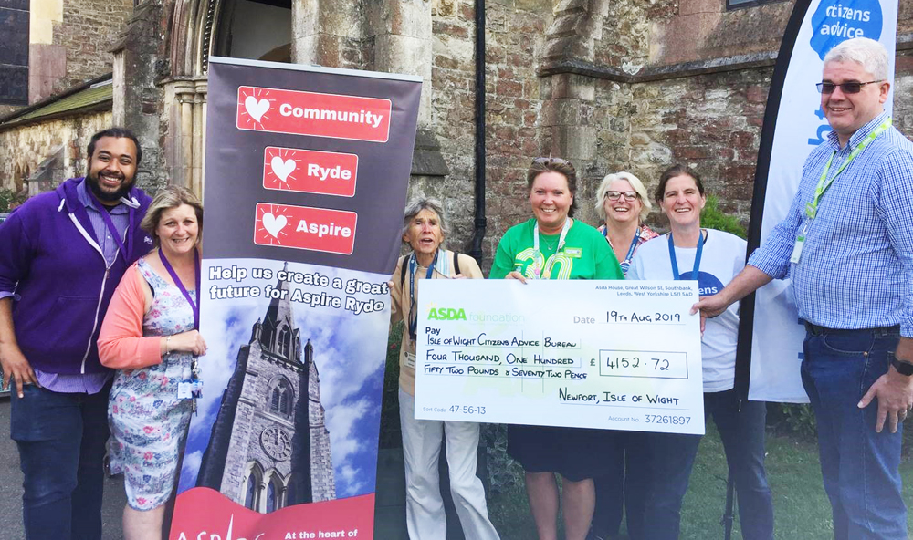 CITIZENS ADVICE IW RECEIVES FIRST MAJOR ASDA GRANT ON THE ISLAND