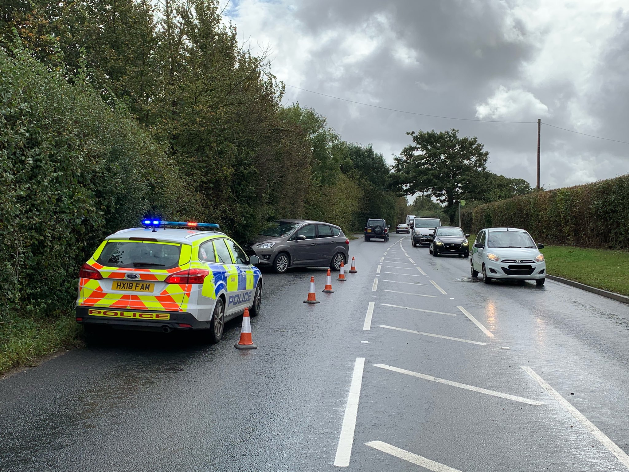 MINOR COLLISION BETWEEN CAR AND LORRY CAUSES DELAYS IN BLACKWATER