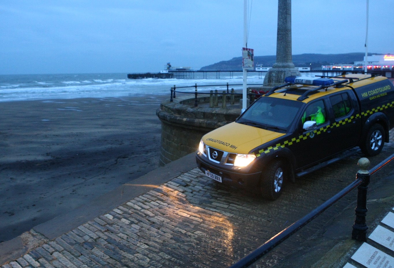 CONCERNS FOR MAN ENTERING THE SEA AT SANDOWN