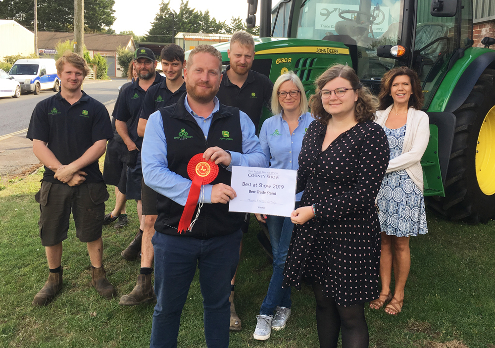 HUNT FOREST GROUP AWARDED BEST TRADE STAND AT COUNTY SHOW 2019