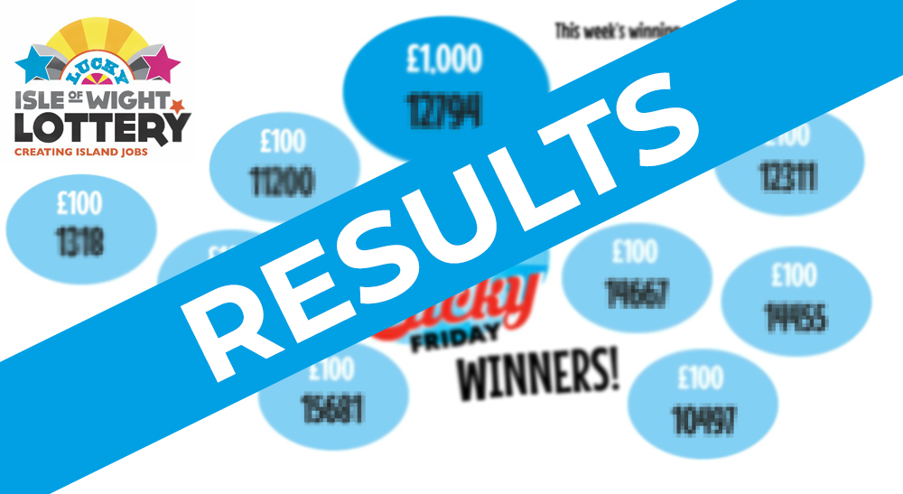 ISLE OF WIGHT LOTTERY RESULTS: 10TH OCTOBER 2019