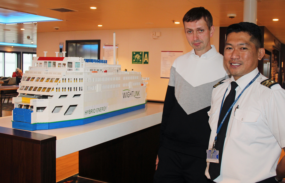 SEEING DOUBLE! LEGO MODEL OF VICTORIA OF WIGHT MADE BY ISLE OF WIGHT CREATOR