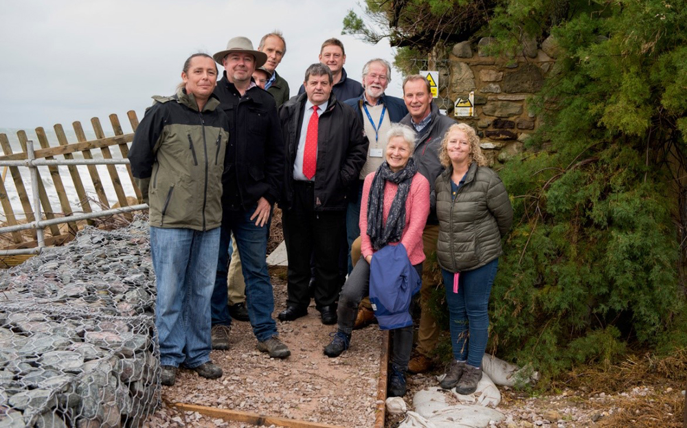 COASTAL FOOTPATH AT CASTLEHAVEN OFFICIALLY RE-OPENED