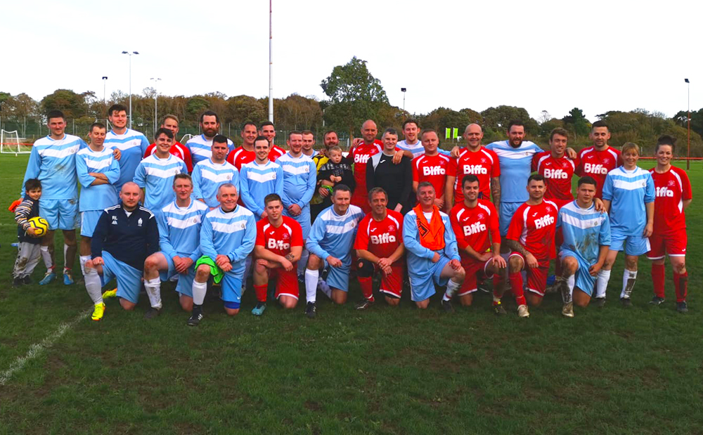 NHS TAKE VICTORY IN CHARITY FOOTBALL MATCH AGAINST FIRE SERVICE