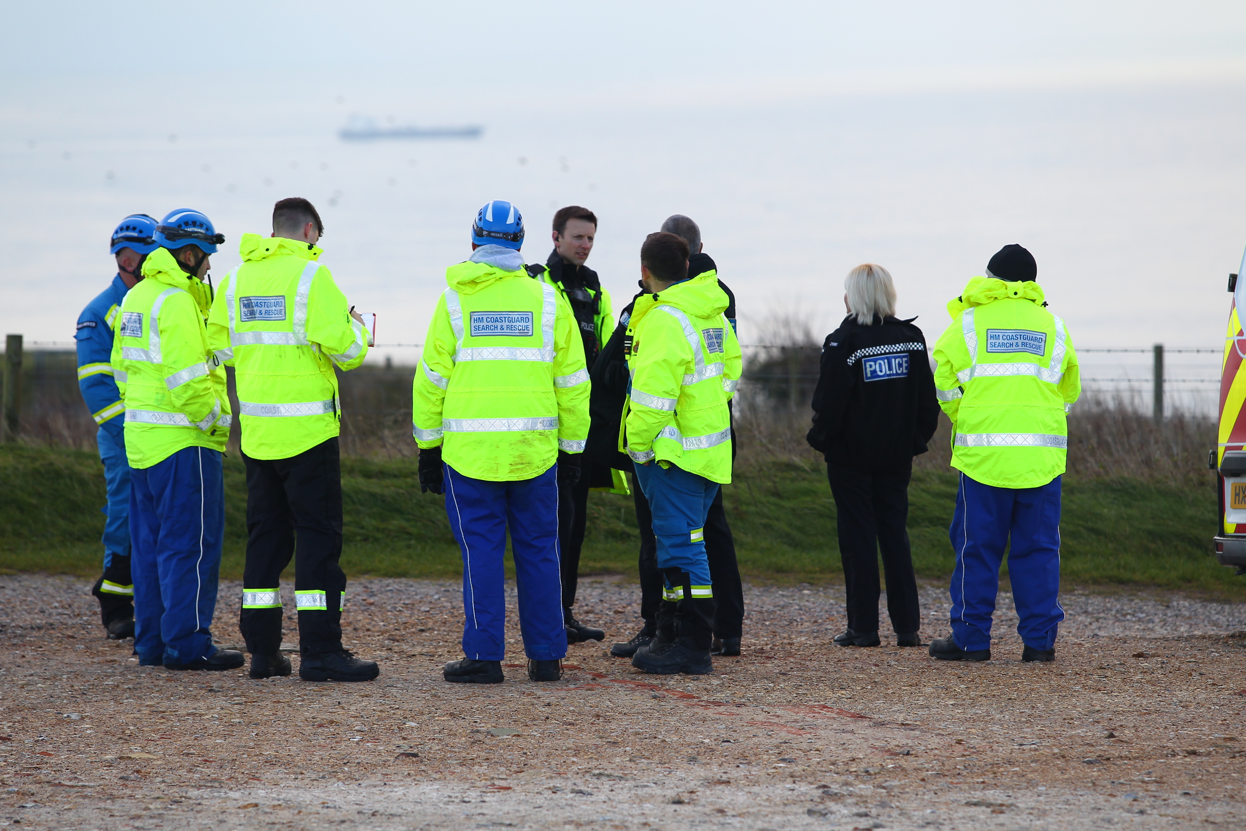 POLICE, COASTGUARD AND LIFEBOAT IN CULVER DOWN SEARCH