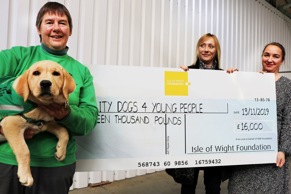 IW FOUNDATION GIVES FINANCIAL LIFT TO ABILITY DOGS 4 YOUNG PEOPLE