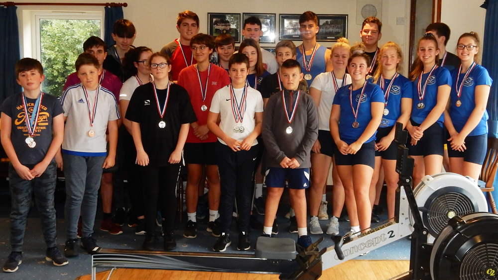 JUNIORS COMPETE IN INDOOR ROWING COMPETITION AT RYDE