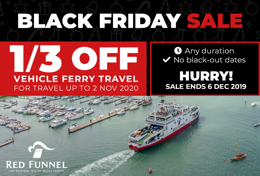 RED FUNNEL’S 2019 BLACK FRIDAY SALE NOW LIVE!
