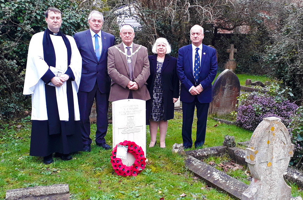 CENTENARY COMMEMORATION FOR CORPORAL HAMM HELD IN SANDOWN