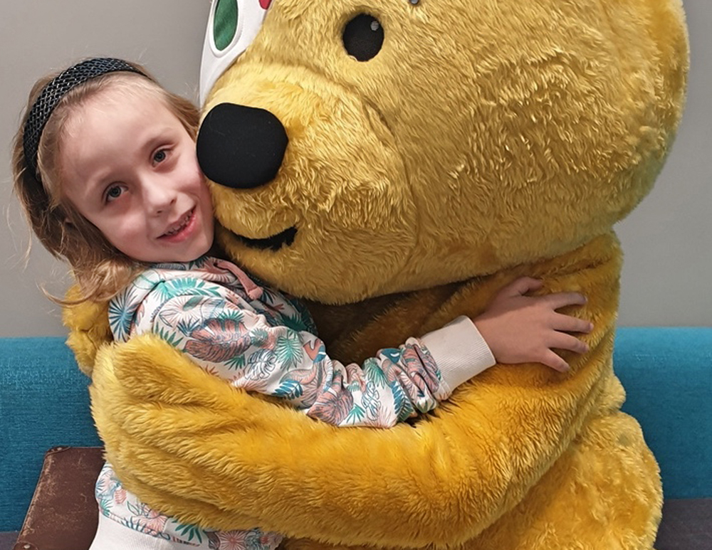 CAMERON’S ALL SMILES AFTER SPECIAL MEET AND GREET WITH PUDSEY