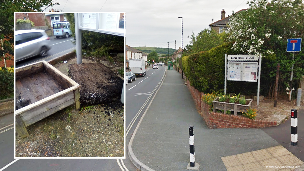 NEW YEAR’S DAY DISGUST FOR UPPER VENTNOR RESIDENTS AFTER PLANTER VANDALISED OVERNIGHT
