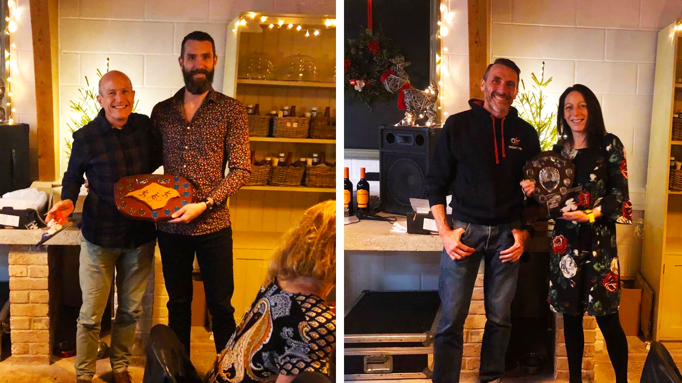 WIGHT TRI AGM & AWARDS EVENING HELD AT CHESSELL POTTERY TO CELEBRATE ANOTHER SUCCESSFUL YEAR