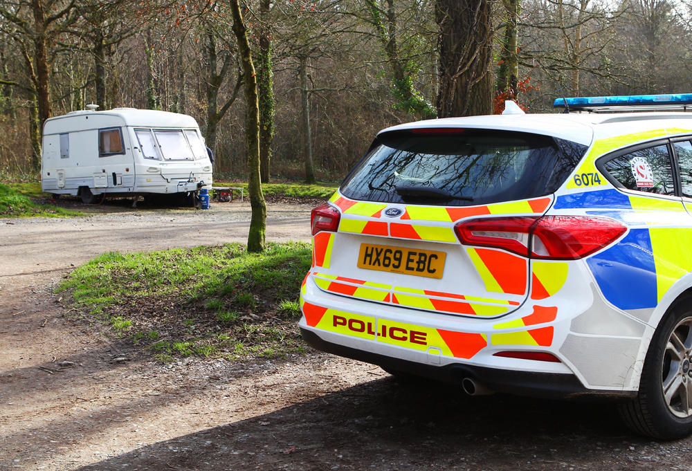FORESTRY COMMISSION GOING TO COURT TO REMOVE ILLEGALLY PARKED CARAVAN AT FIRESTONE COPSE