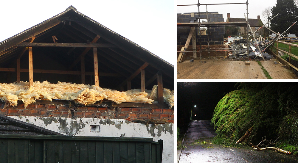 DAMAGE AND DESTRUCTION – STORM CIARA BRINGS 97MPH WINDS TO THE ISLE OF WIGHT