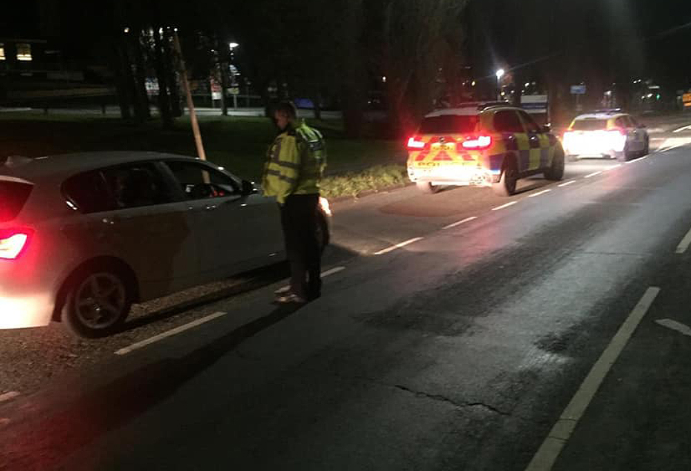 POLICE CARRY OUT STOP CHECKS ON MOTORISTS IN NEWPORT