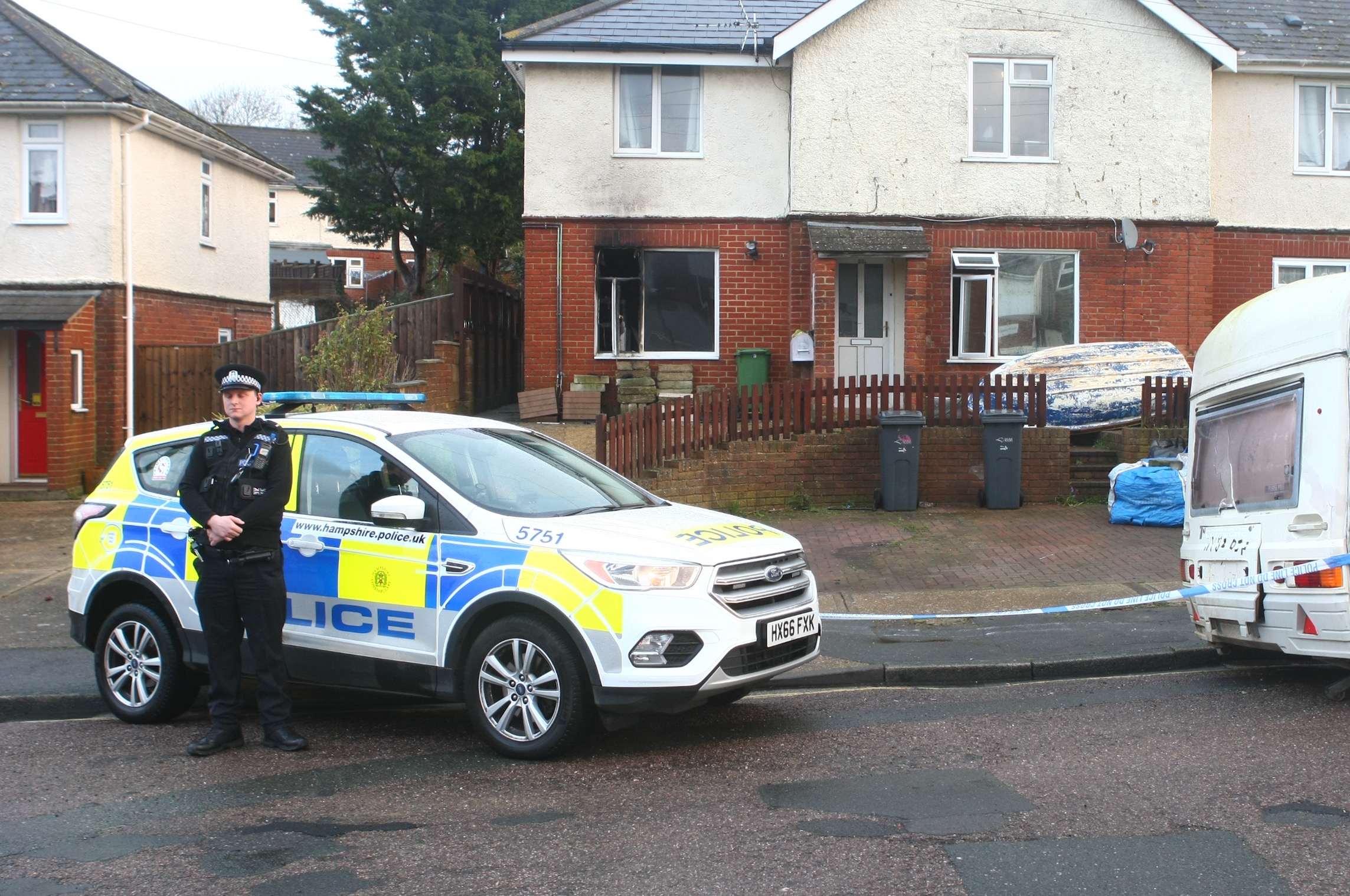TRIO ARRESTED AFTER SUSPECTED ARSON ATTACK