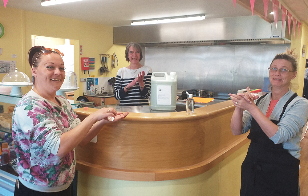 DISTILLERY’S HAND SANITISER PUT TO GOOD USE AT PAN