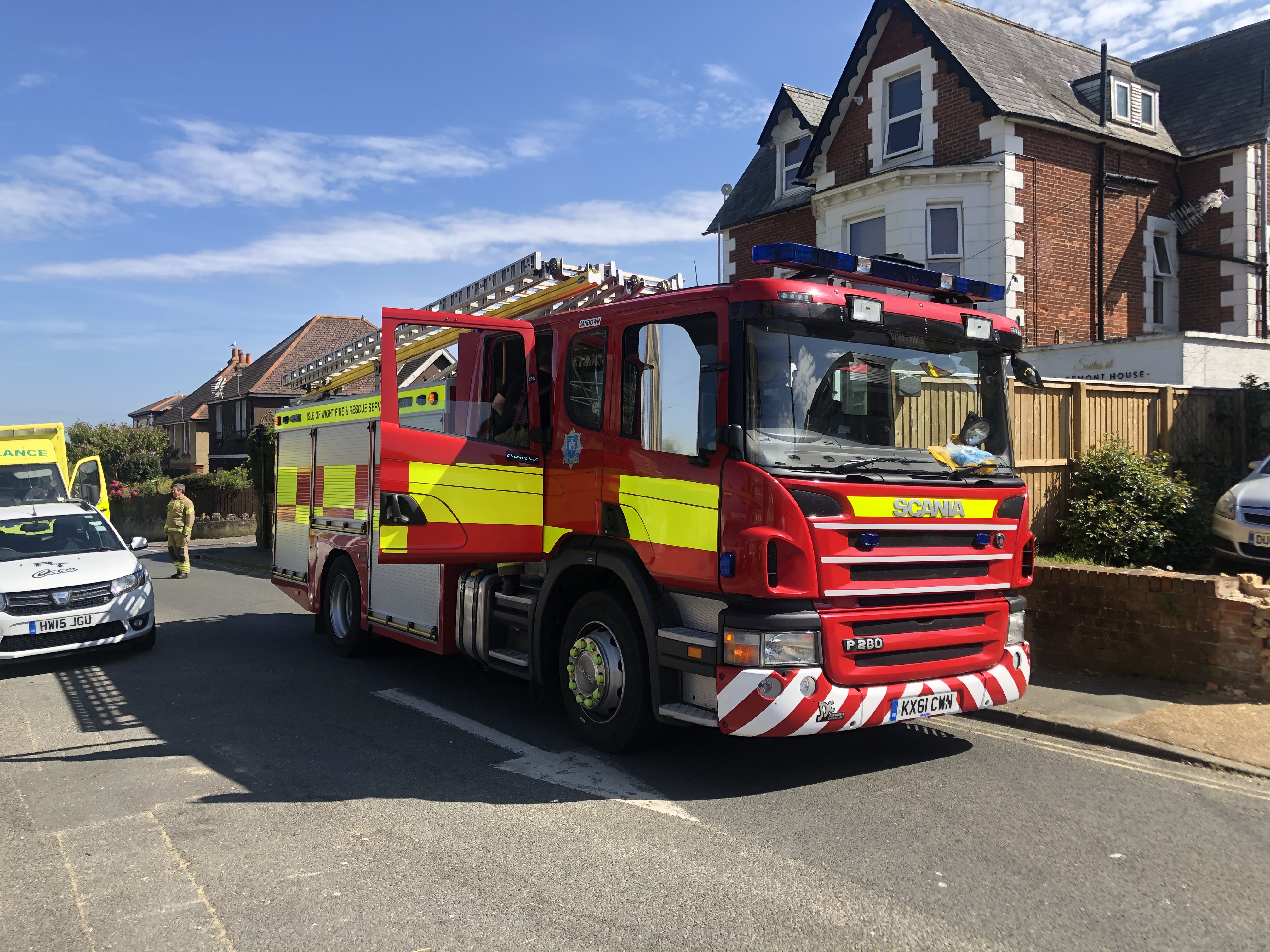 WASHING MACHINE FIRE SPARKS CALL OUT TO SANDOWN