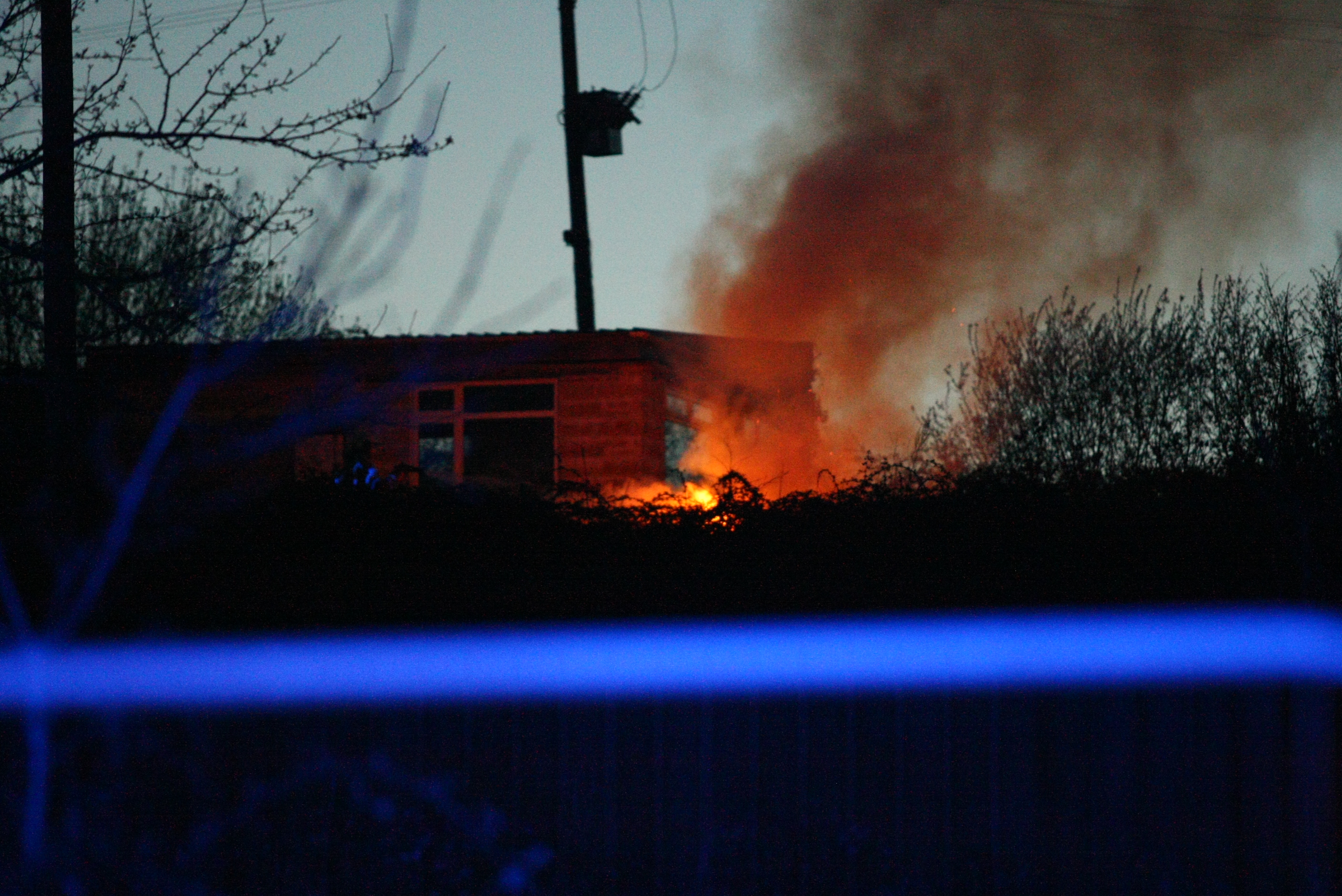 BONFIRE RESULTS IN PROPERTY FIRE CALL OUT TO WOOTTON