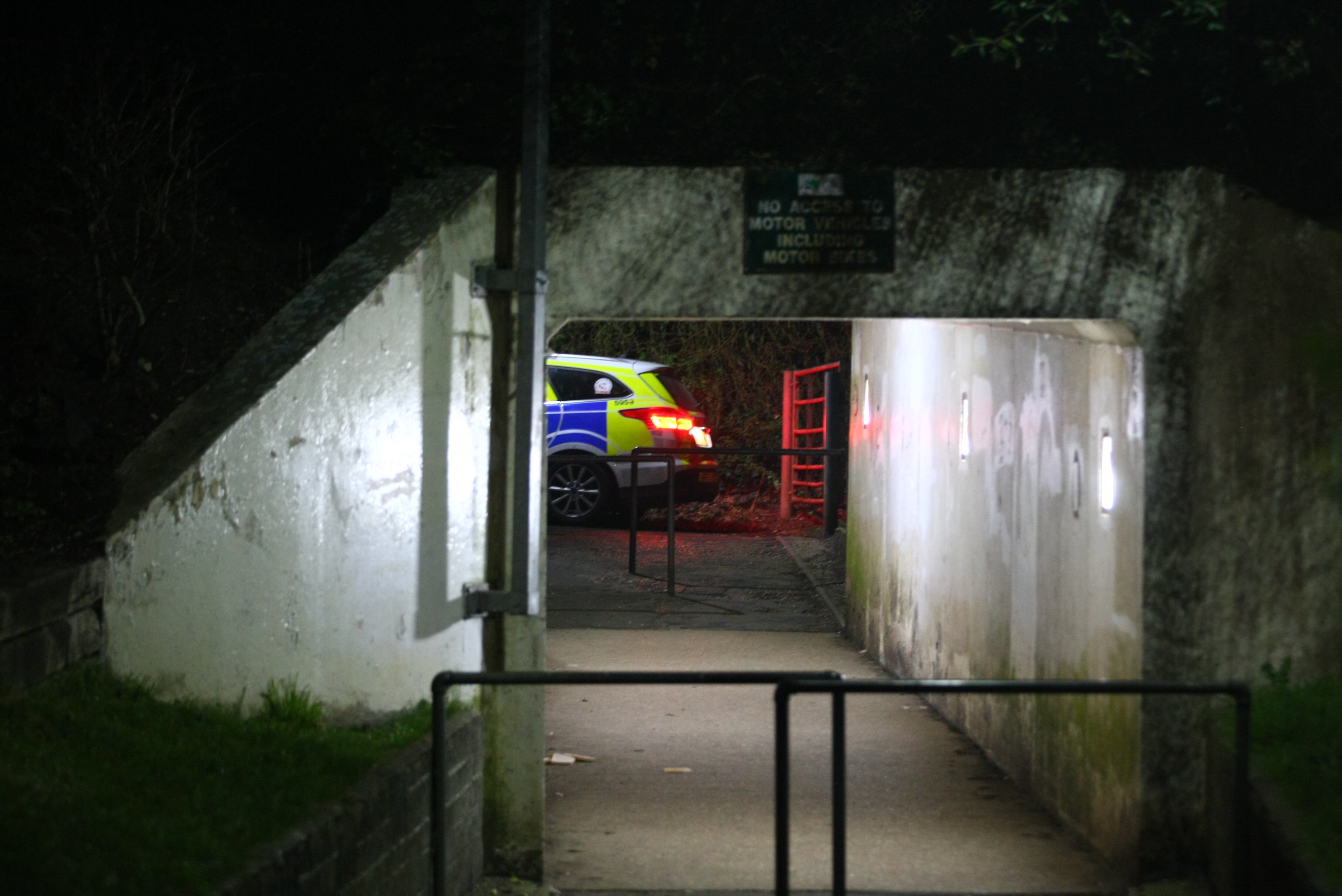 POLICE SWARM SANDOWN AS HELICOPTER SEARCHES FOR SUSPECT