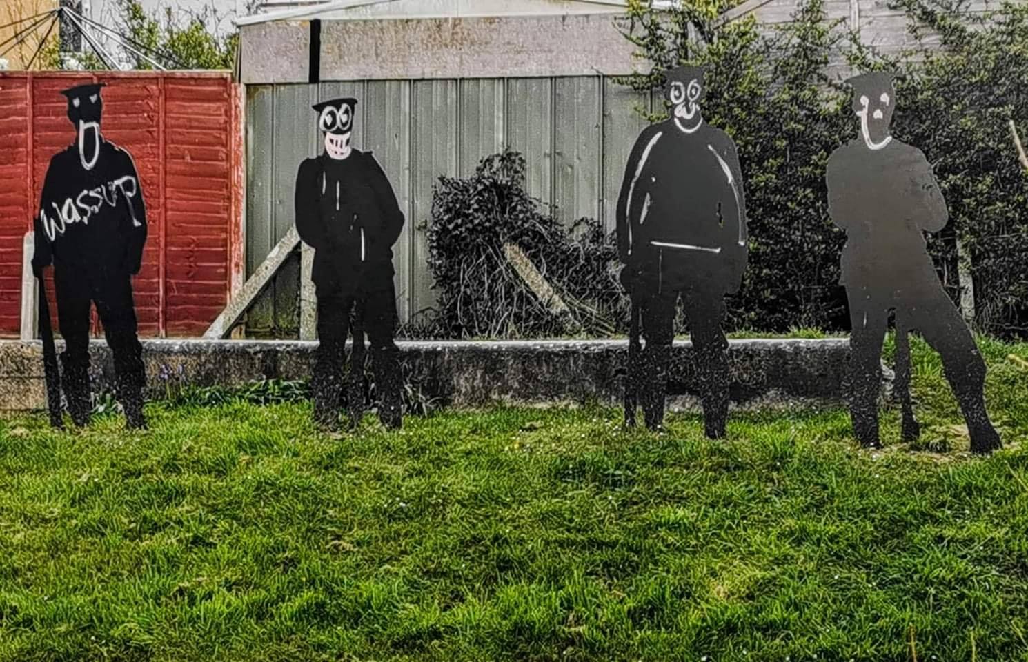 DISRESPECTFUL VANDALS DEFACE WAR MEMORIAL IN NEWPORT