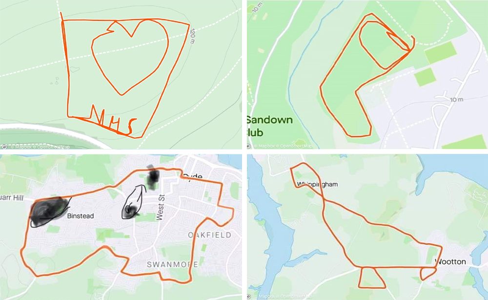 RYDE HARRIERS GET CREATIVE DURING DAILY EXERCISE