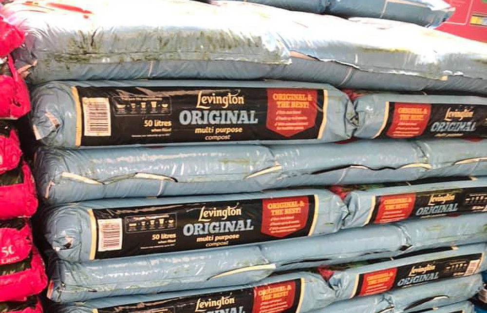 100 BAGS OF COMPOST STOLEN IN OVERNIGHT RAID ON GARDEN CENTRE