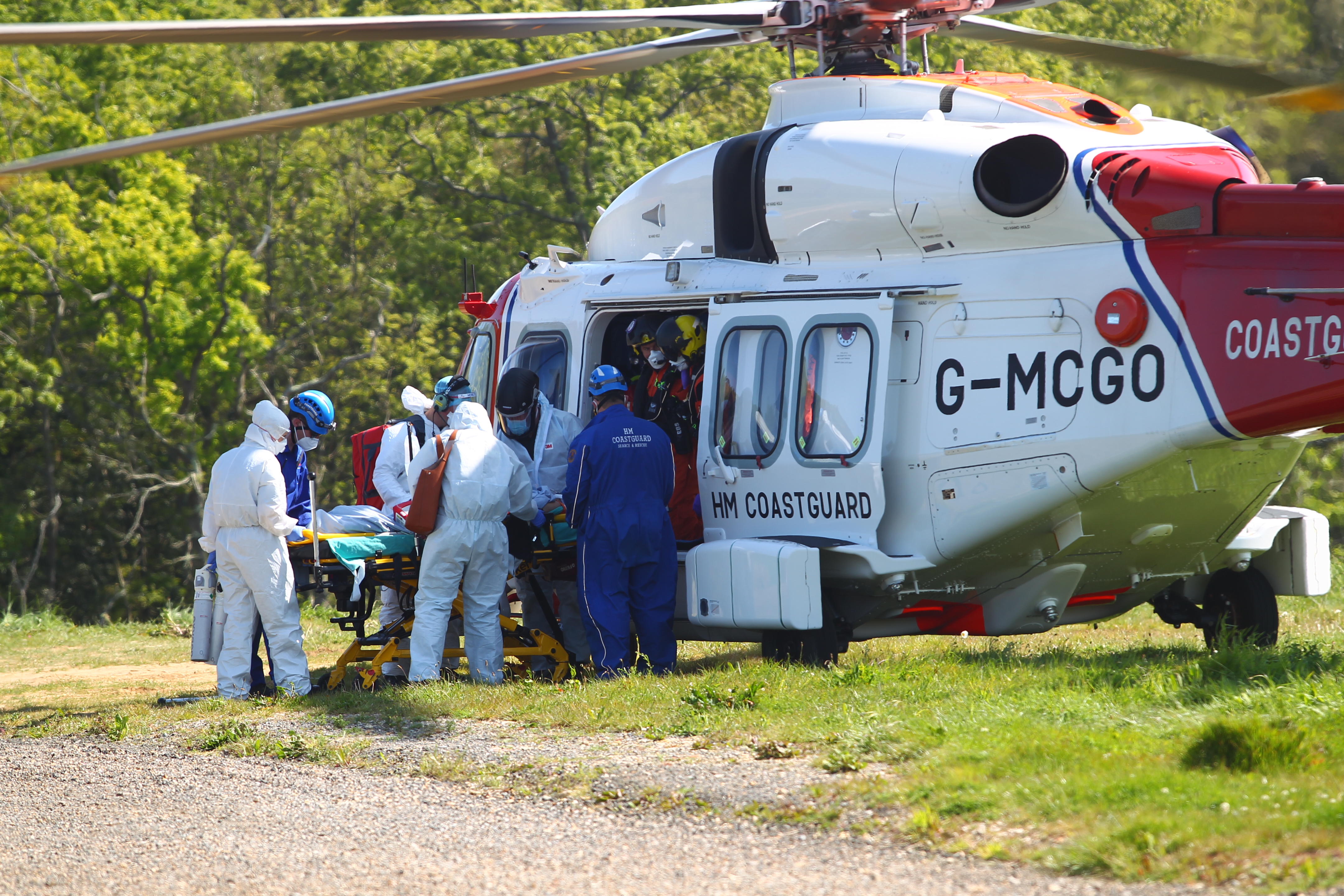 HELICOPTERS SCRAMBLED TO LIFE-THREATENING EMERGENCY ON HOUSEBOAT