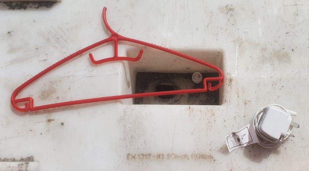 ‘ESSENTIAL TIP ONLY’ MESSAGE AS COATHANGER AND PLUG DUMPED AT LYNNBOTTOM