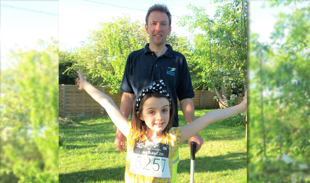 WAKING THE WIGHT THE WHITE WAY IN AID OF MOUNTBATTEN HOSPICE