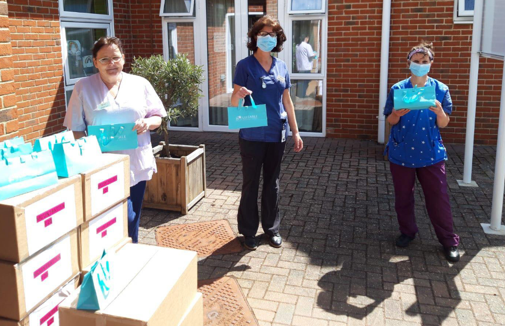 LIZ EARLE DISTRIBUTES CARE PACKAGES TO FRONTLINE KEYWORKERS ACROSS THE ISLE OF WIGHT