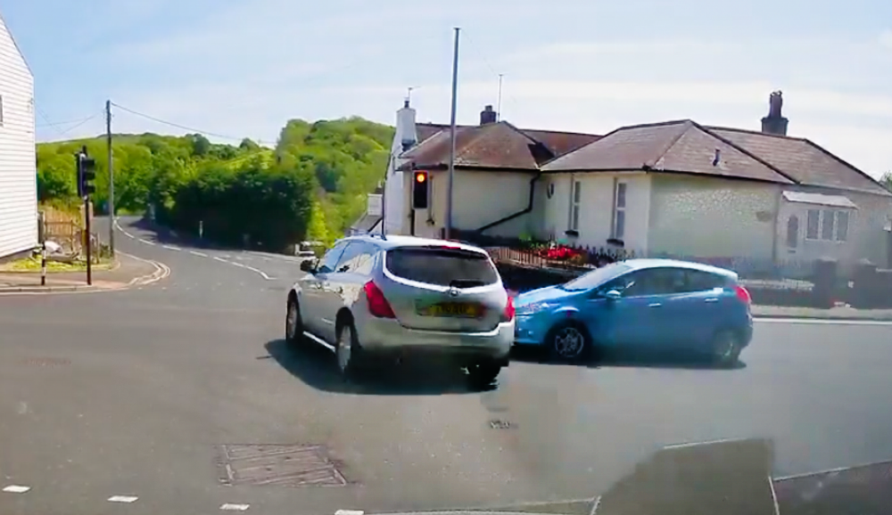 VIDEO: FIESTA NEARLY WIPED OUT BY SPEEDING CAR THAT JUMPED RED LIGHT