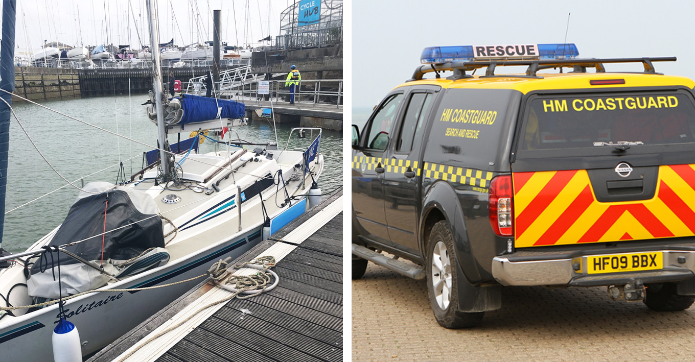 YACHT DECLARING ‘MAYDAY’ AT GURNARD TOWED TO COWES HARBOUR