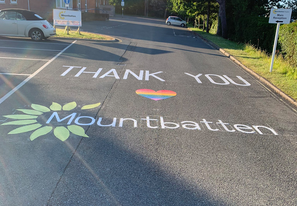 THANK YOU MOUNTBATTEN – ISLAND ROADS SURPRISE STAFF WITH UNMISSABLE MESSAGE