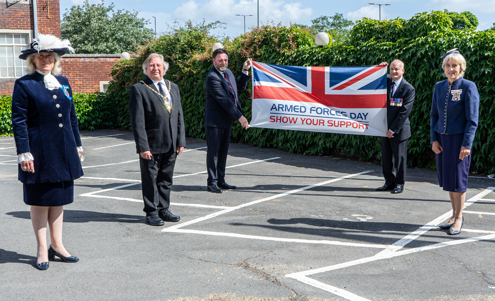 FLYING THE FLAG FOR THE ARMED FORCES
