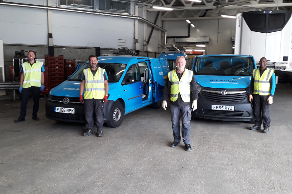 BRITISH GAS ENGINEERS HELP KEEP ISLAND’S FOODBANK STOCKED