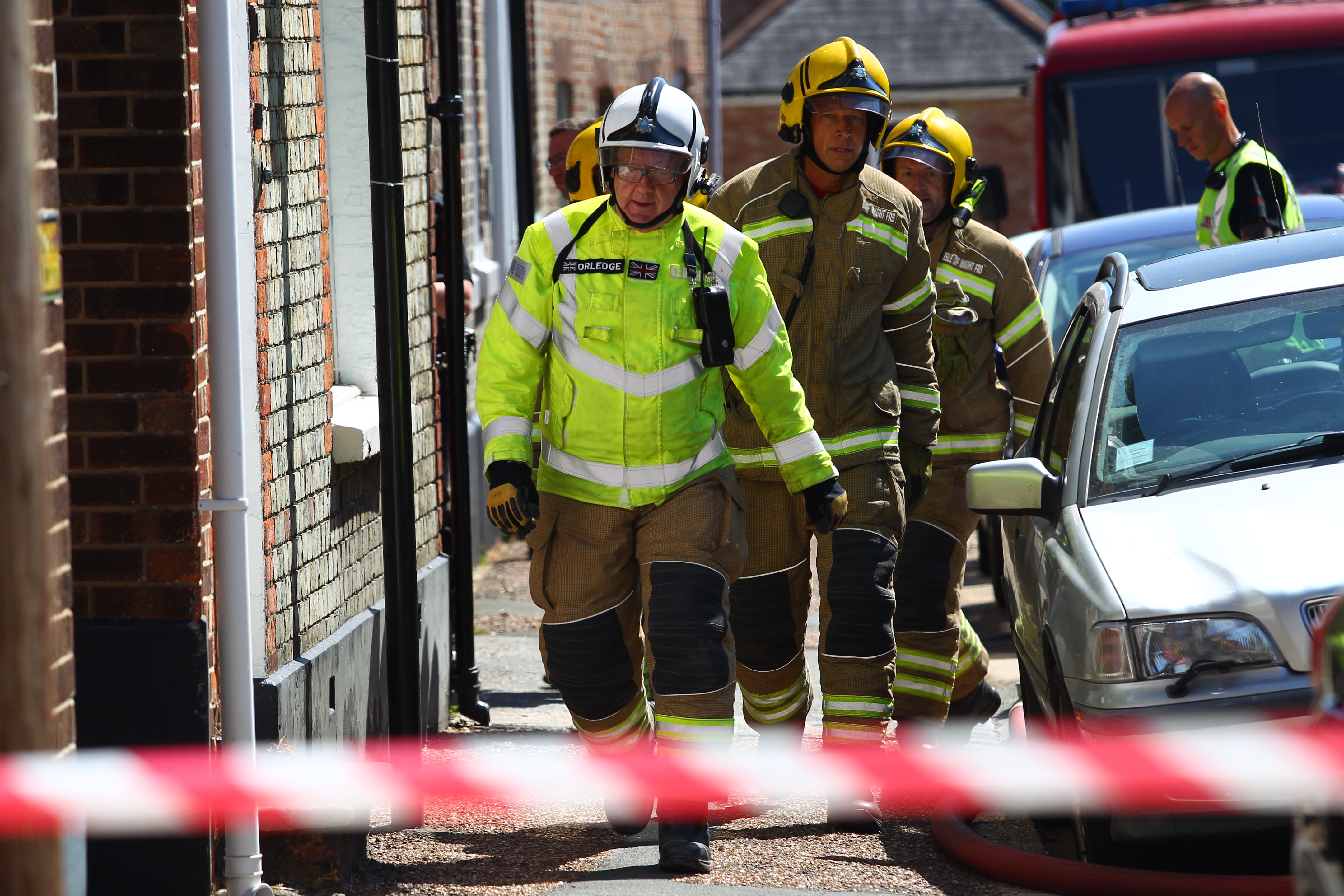 1 RESCUED FROM FLAT FIRE IN NEWPORT