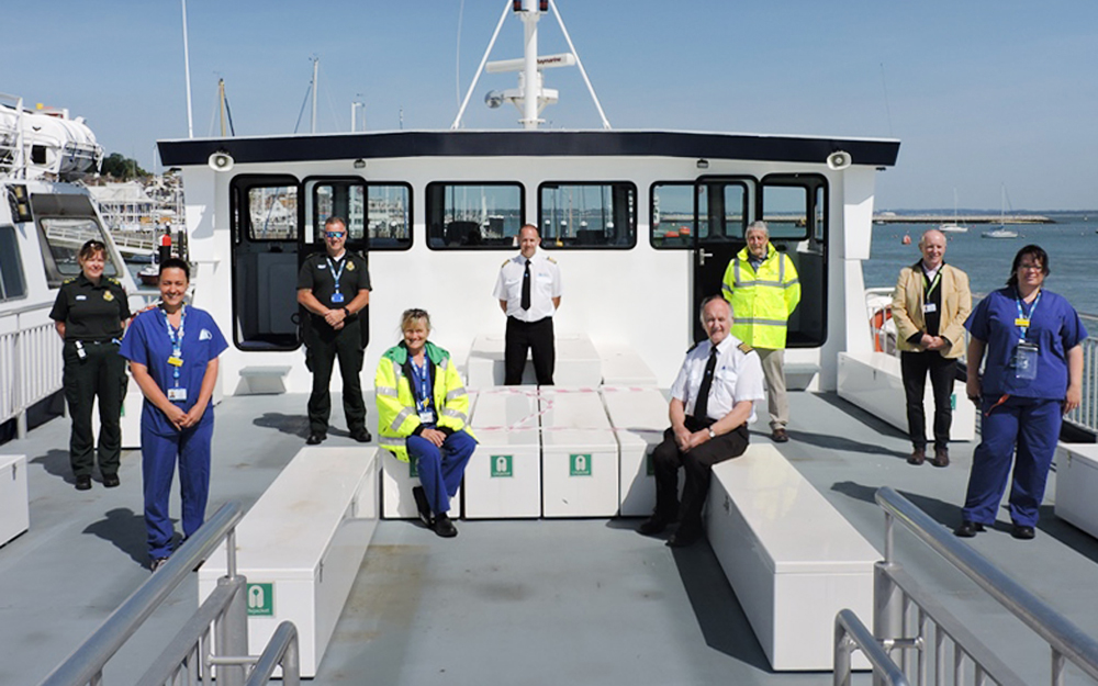 LOCAL CRUISE FIRM STEP UP TO HELP WITH CROSS-SOLENT PATIENT TRANSFERS